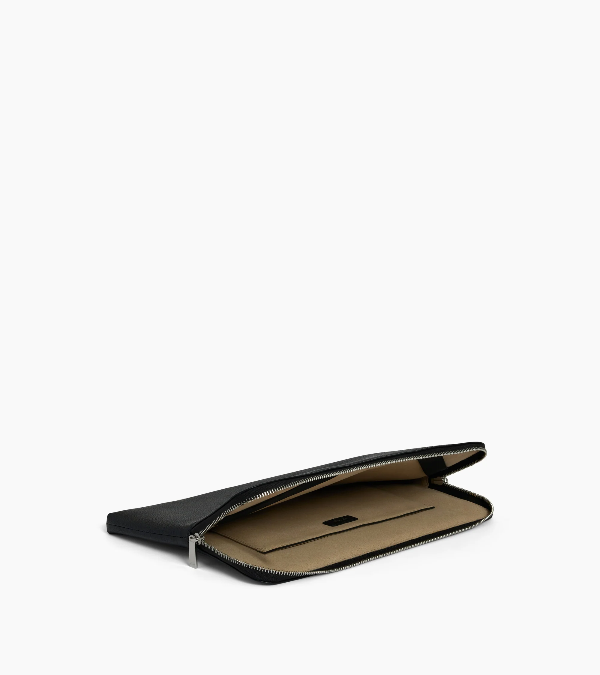 14" laptop sleeve in grained leather - Image 3
