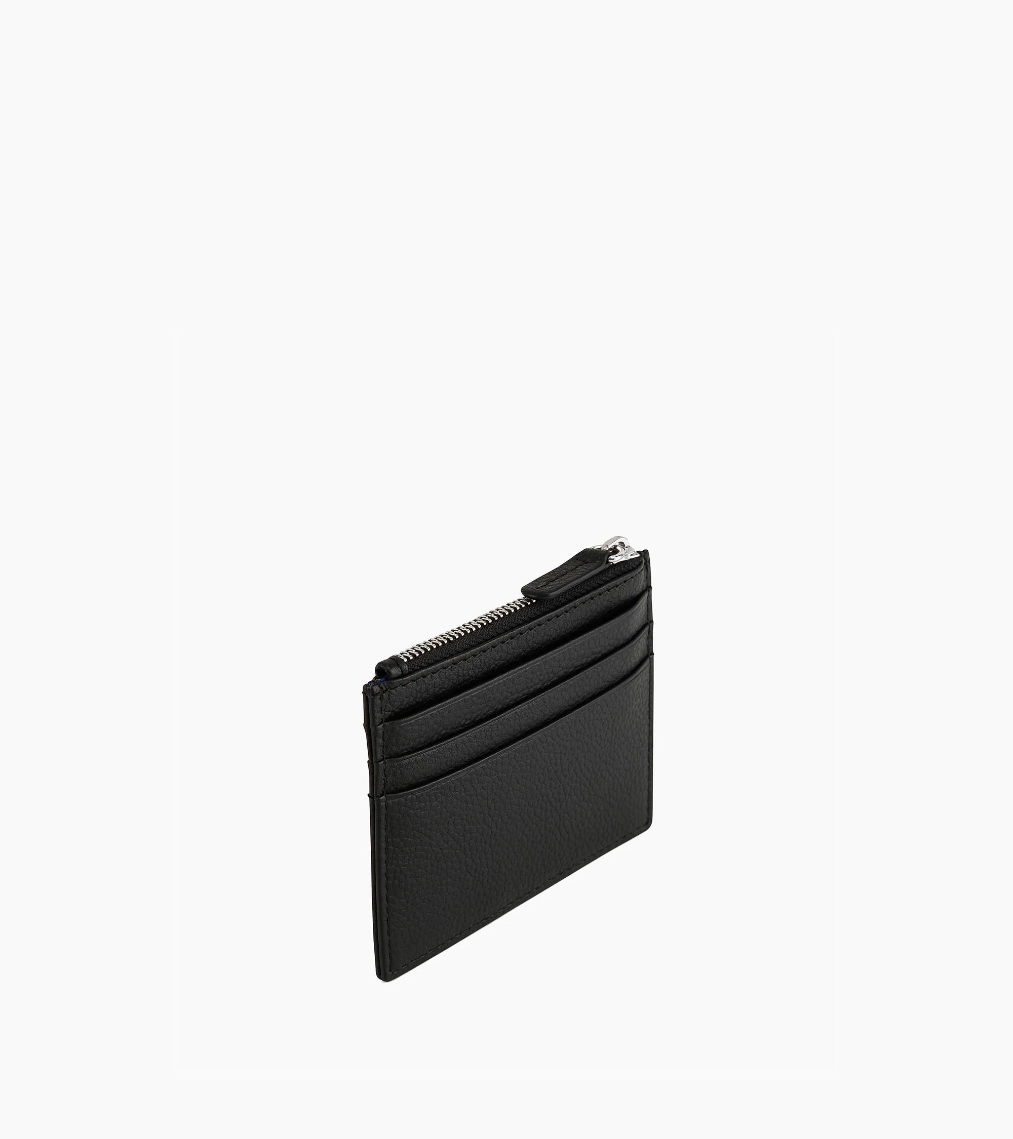 Charles zipped card holder in grained leather - Image 2