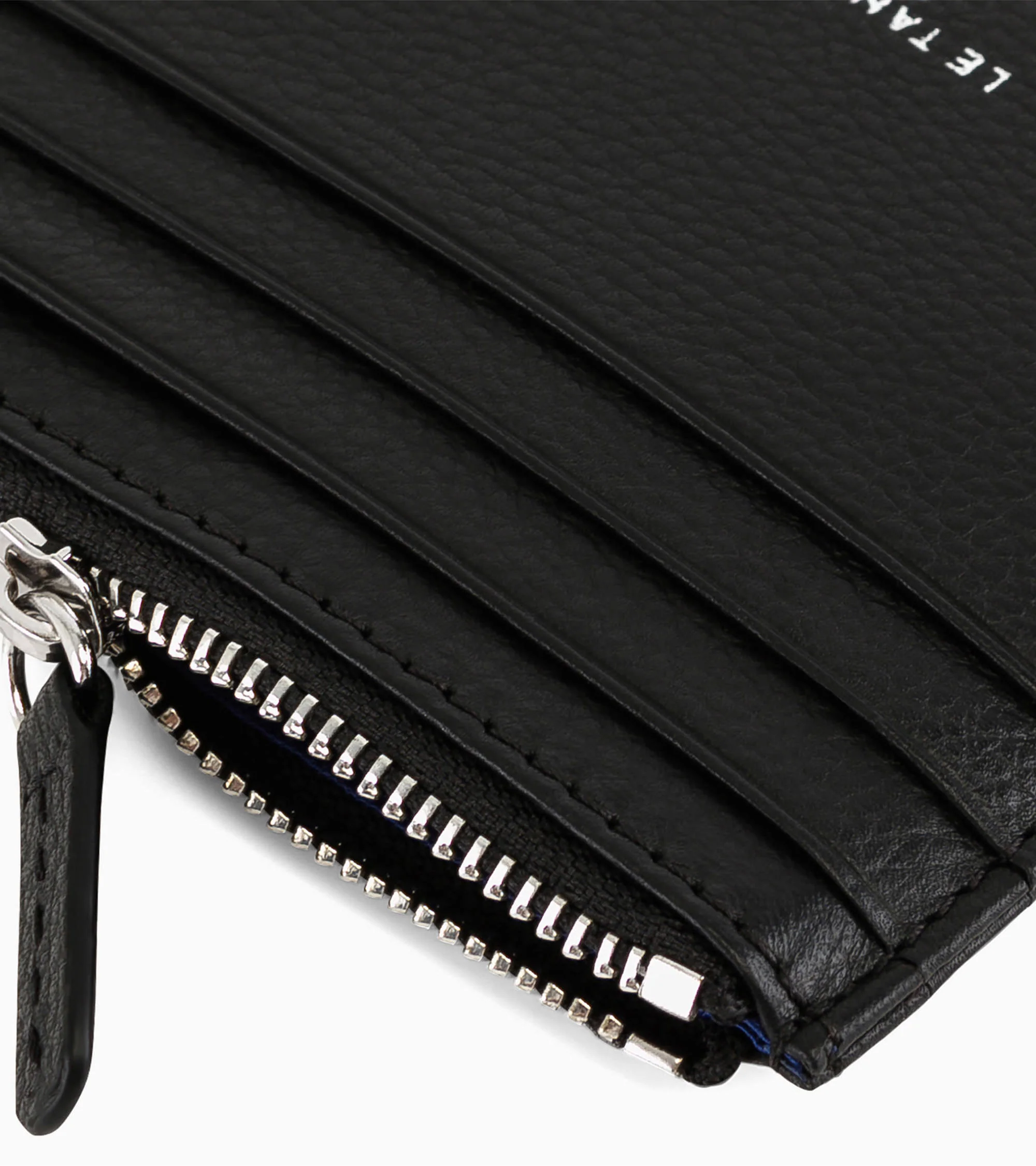 Charles zipped card holder in grained leather - Image 5