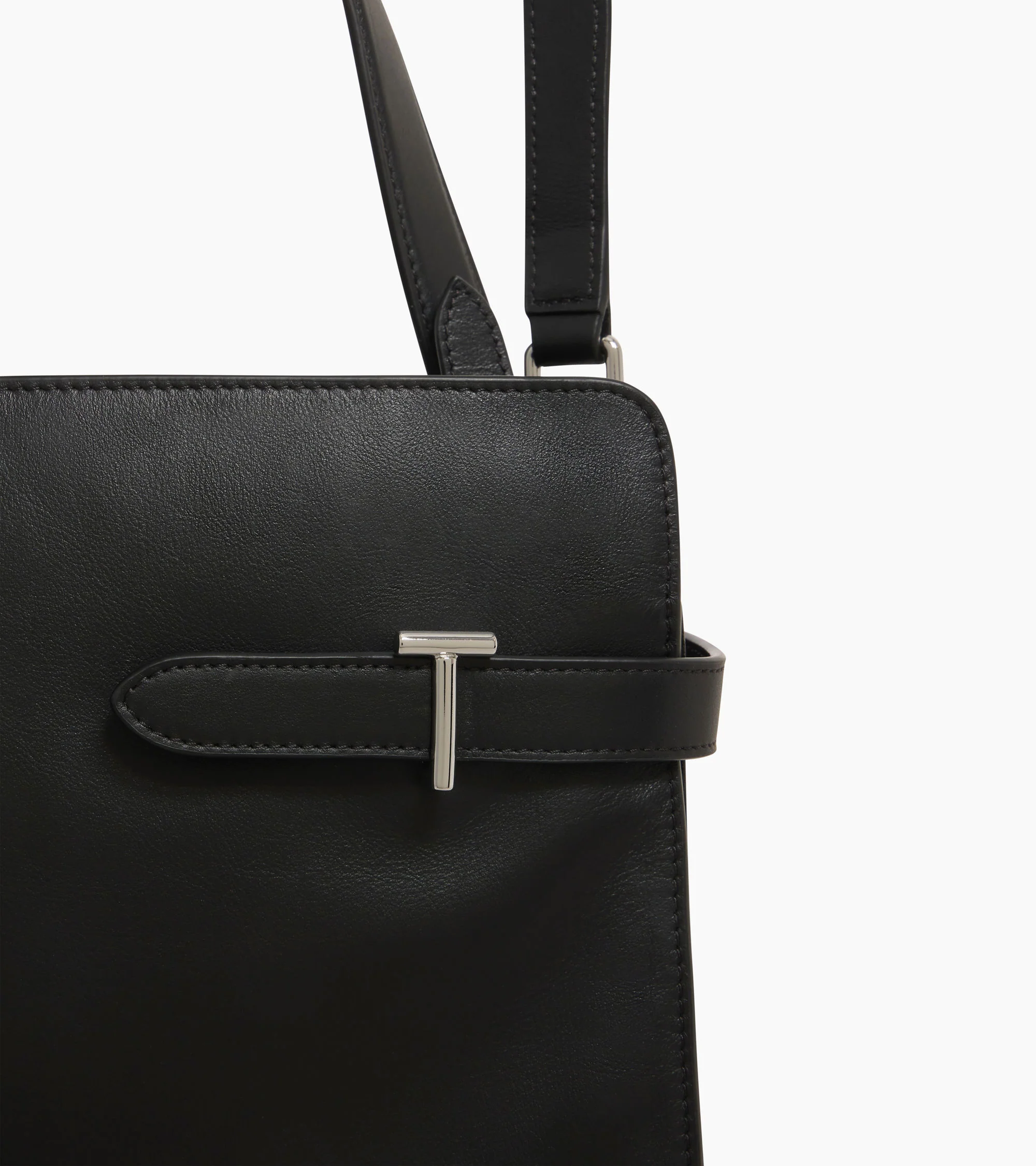 Emie large shoulderbag in smooth leather and nubuck - Image 3
