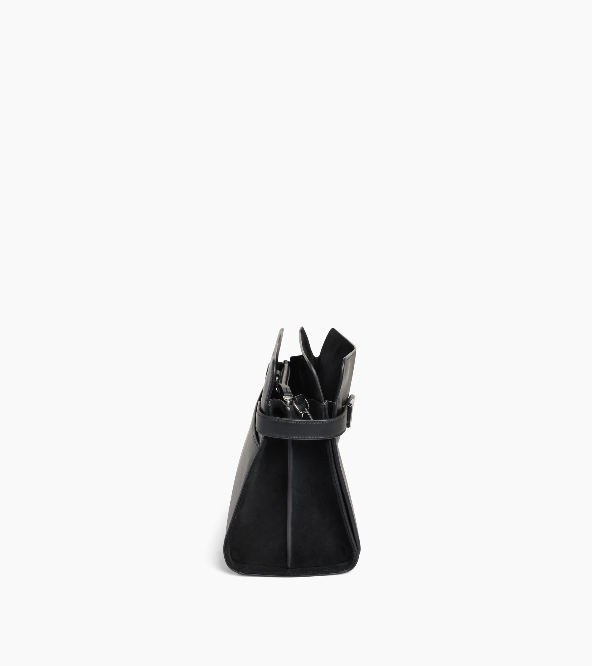 Emie large shoulderbag in smooth leather and nubuck - Image 6