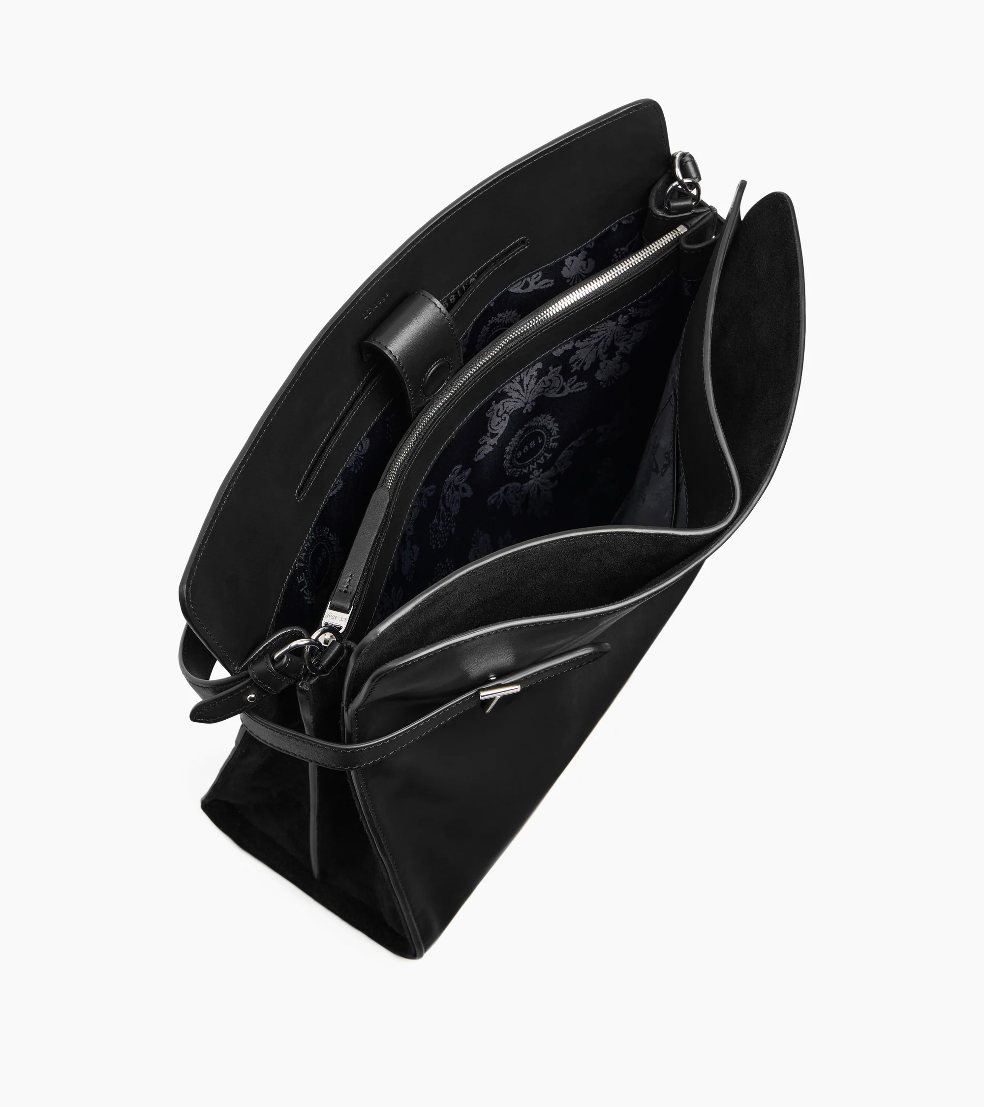 Emie maxi shoulderbag in smooth leather and nubuck - Image 3