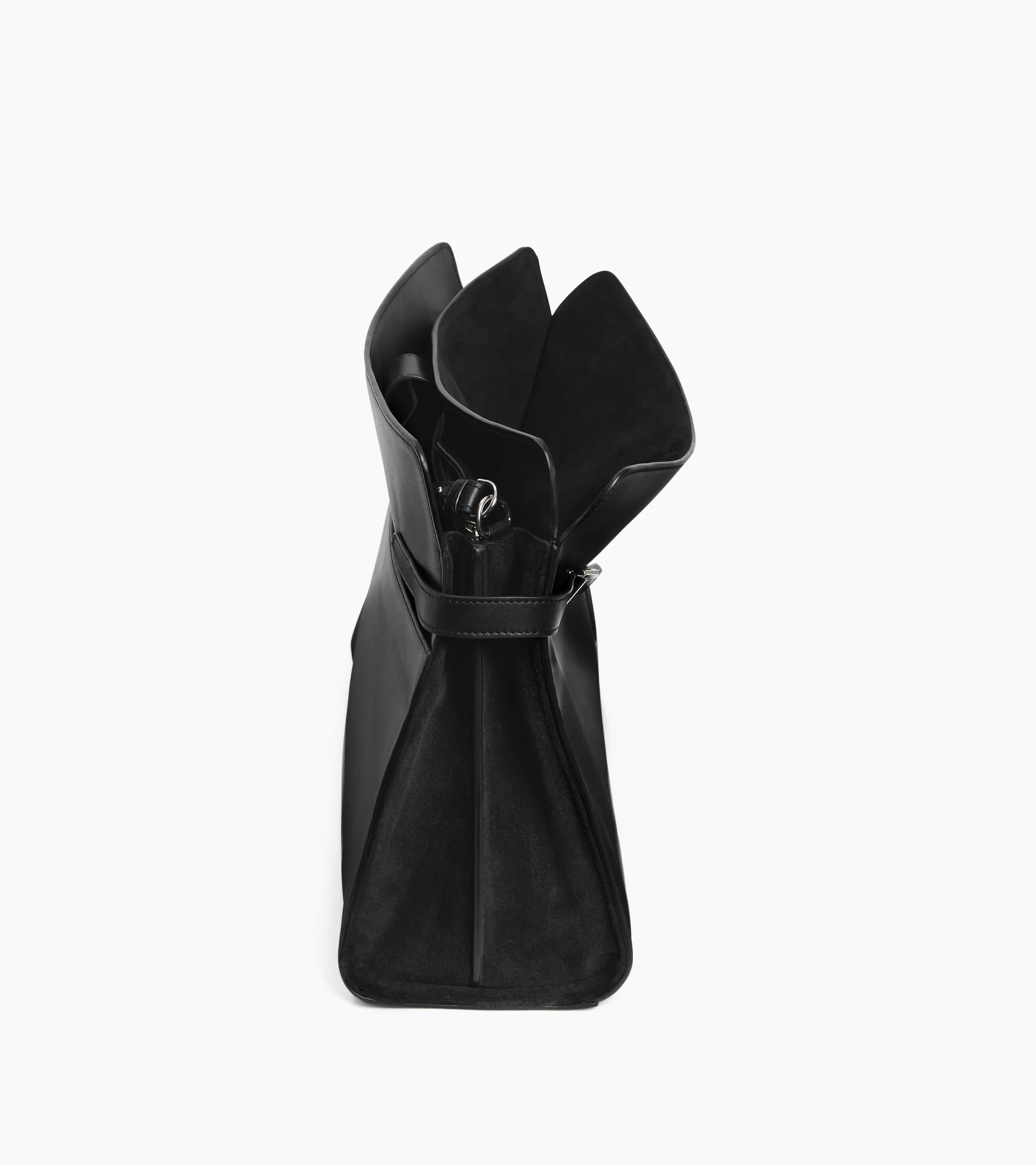 Emie maxi shoulderbag in smooth leather and nubuck - Image 5