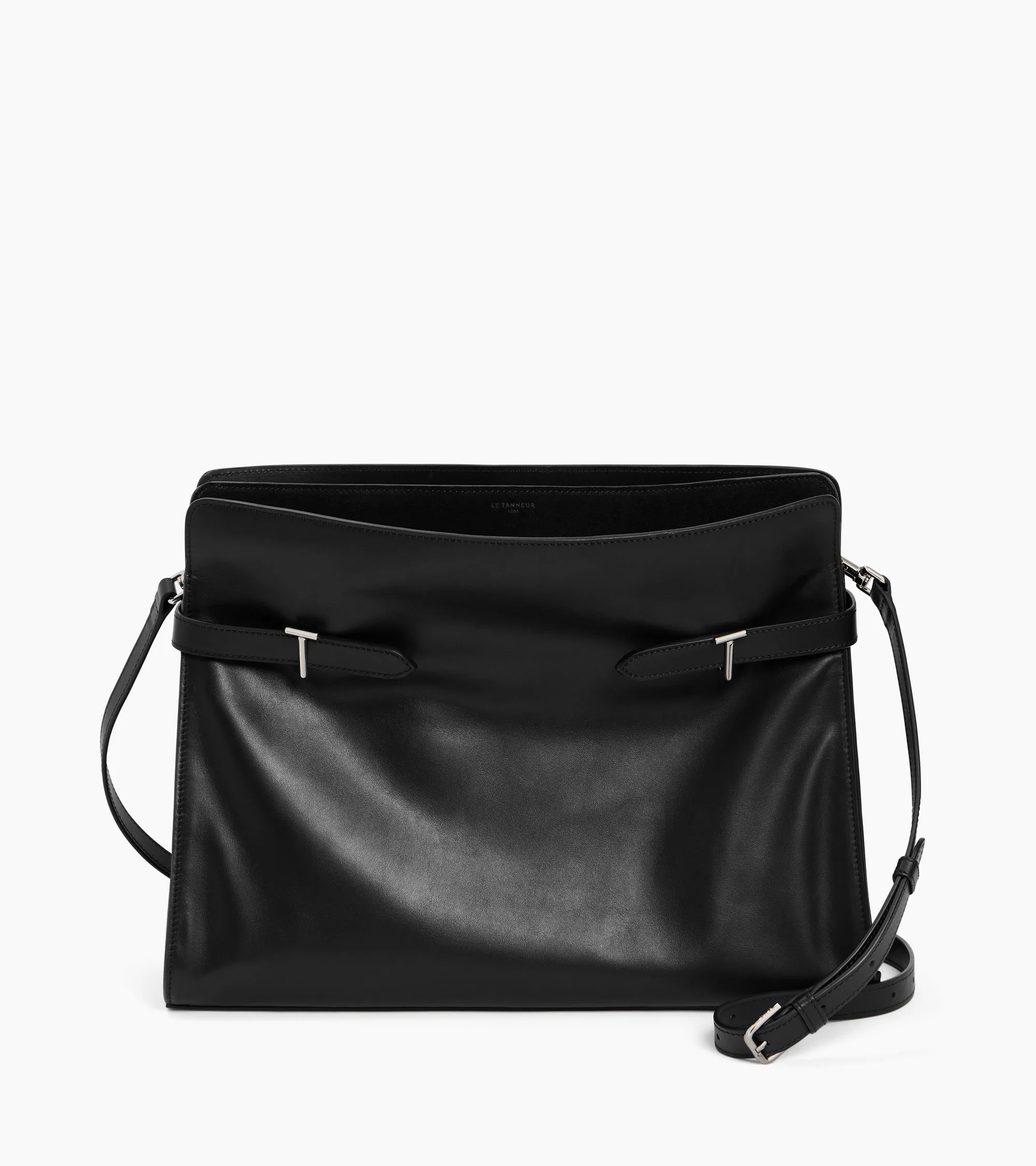 Emie maxi shoulderbag in smooth leather and nubuck - Image 7
