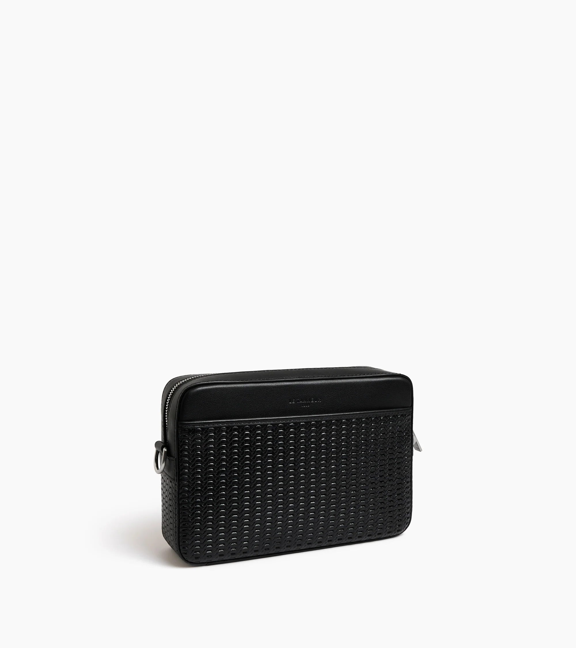 Emile small satchel in embossed and smooth leather - Image 4