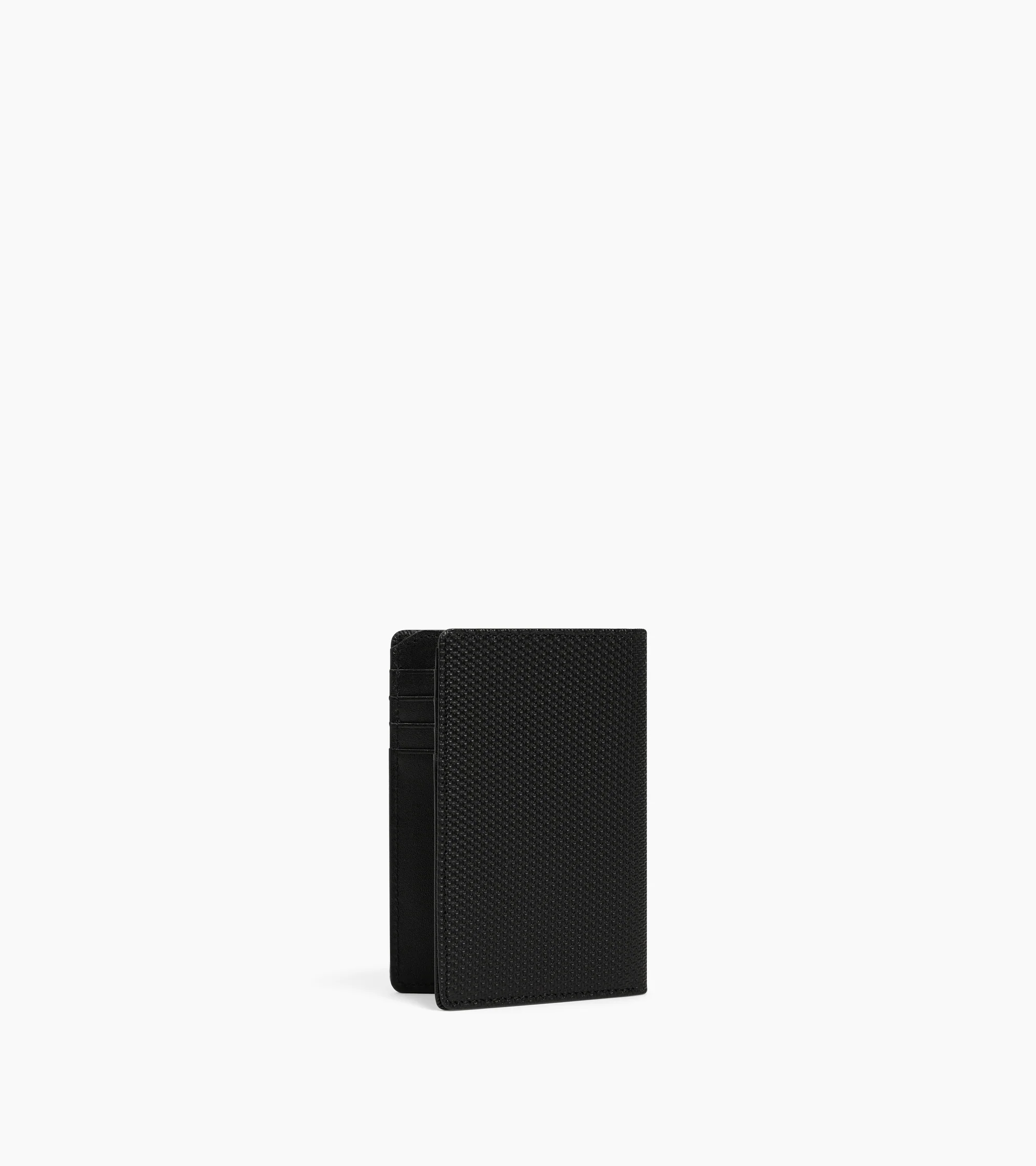 Emile vertical card holder in signature T leather - Image 4