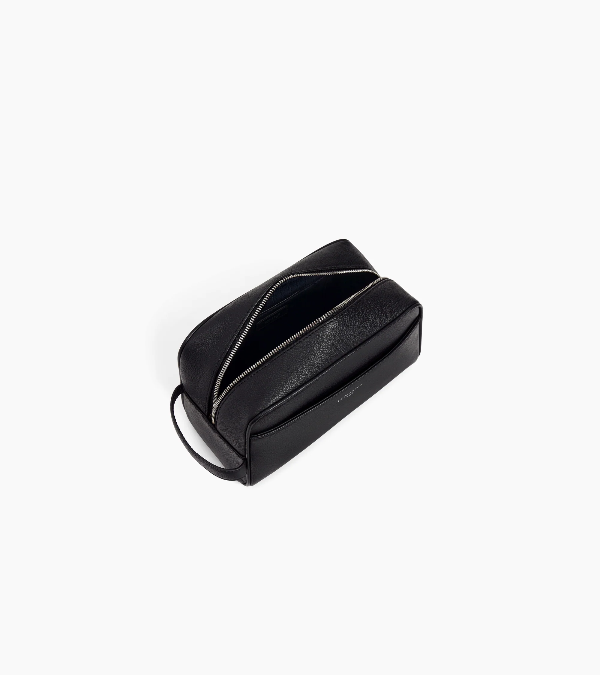 Toiletry bag in grained leather - Image 3