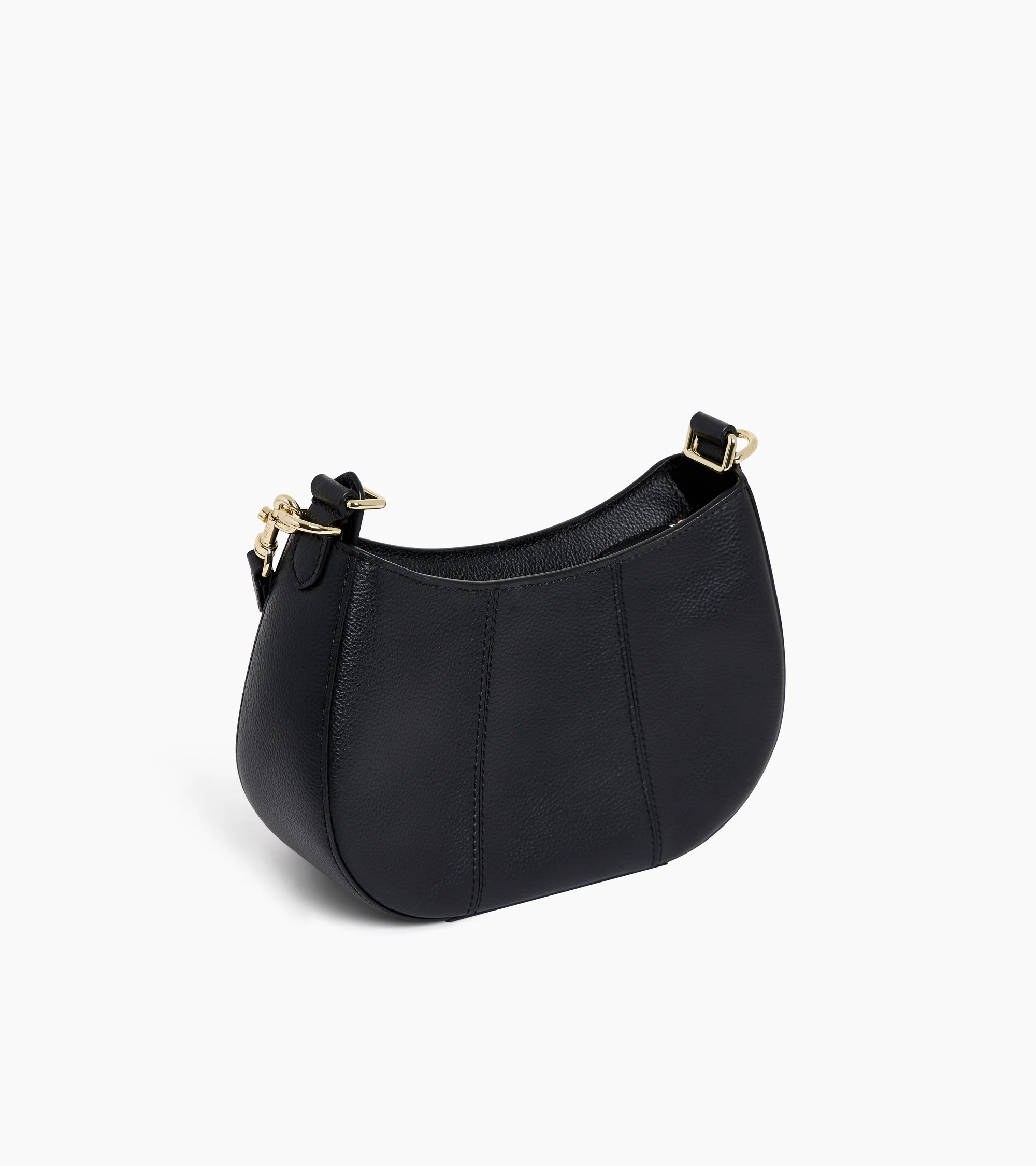 Juliette small half-moon bag in grained leather - Image 4