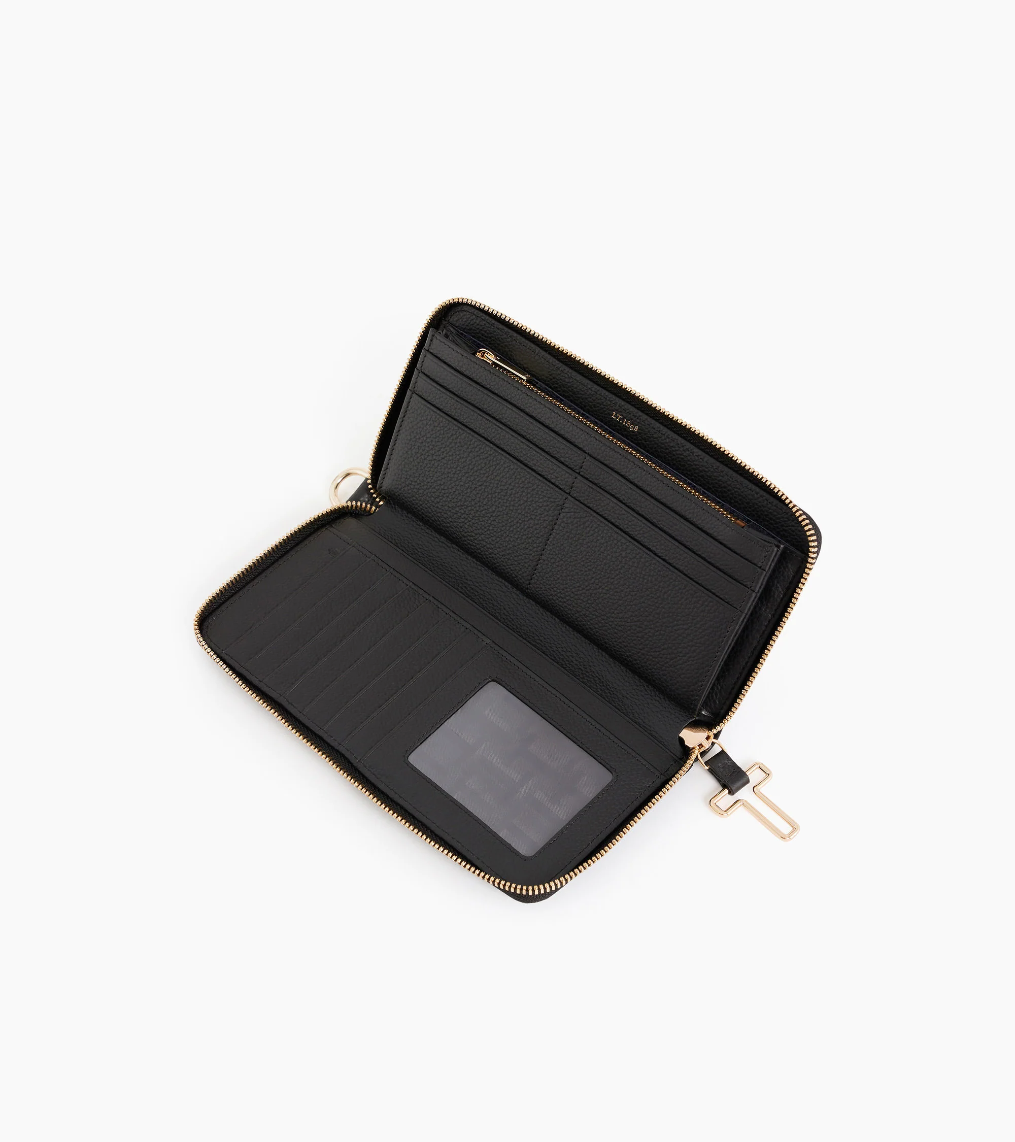 Juliette zipped travel companion in grained leather - Image 3