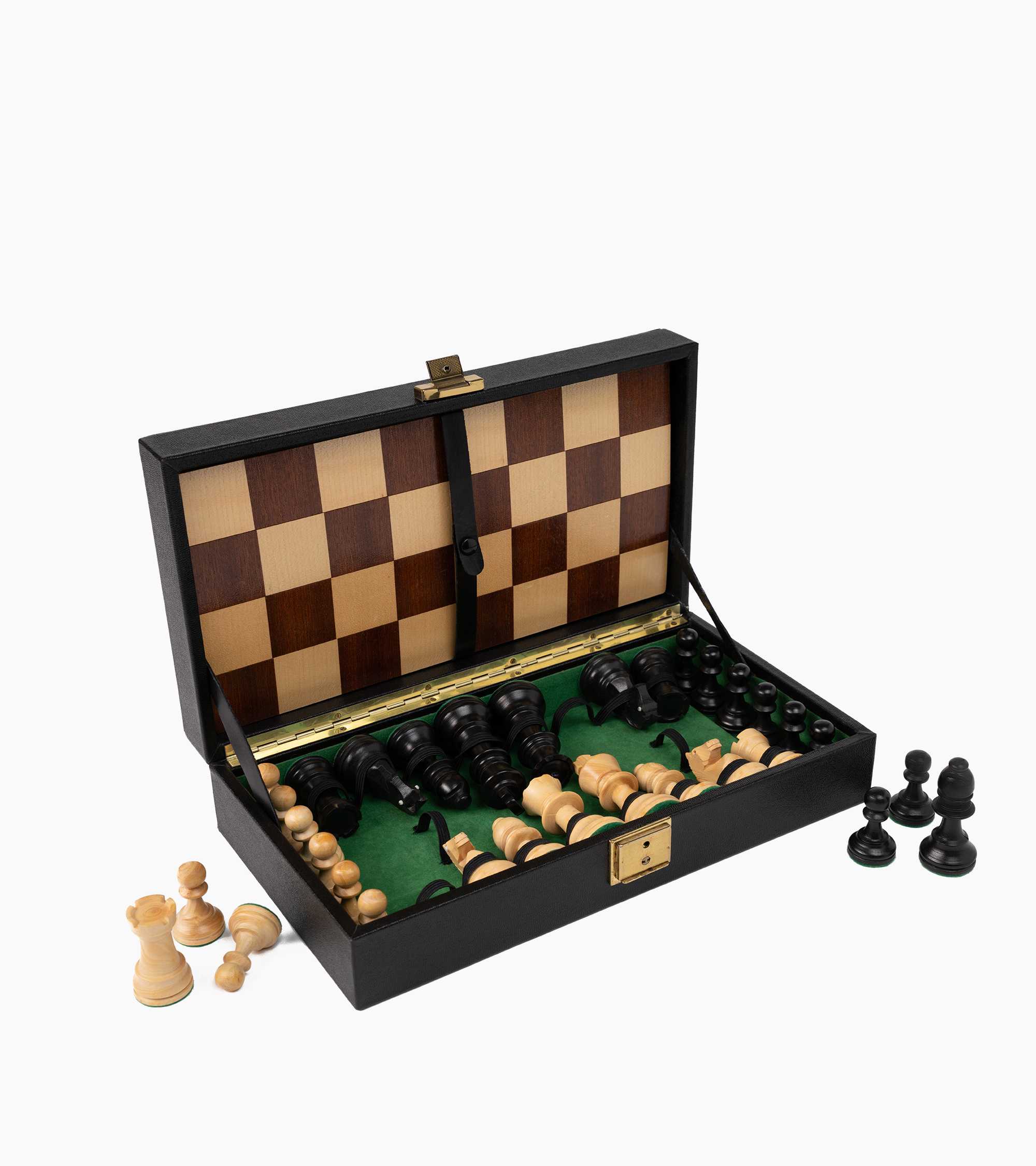 Large leather chessboard - Image 3