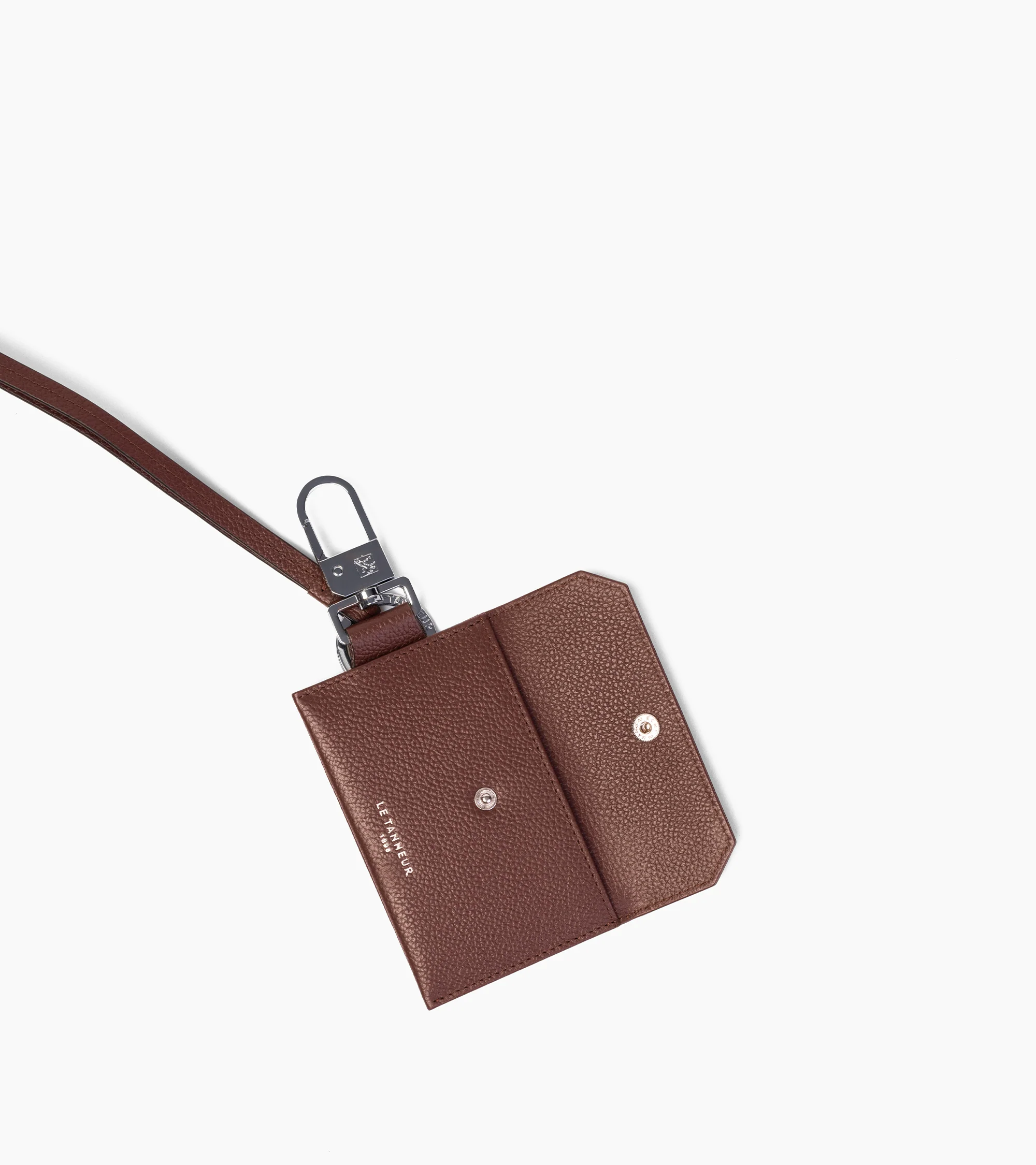 Luggage tag in grained leather - Image 2
