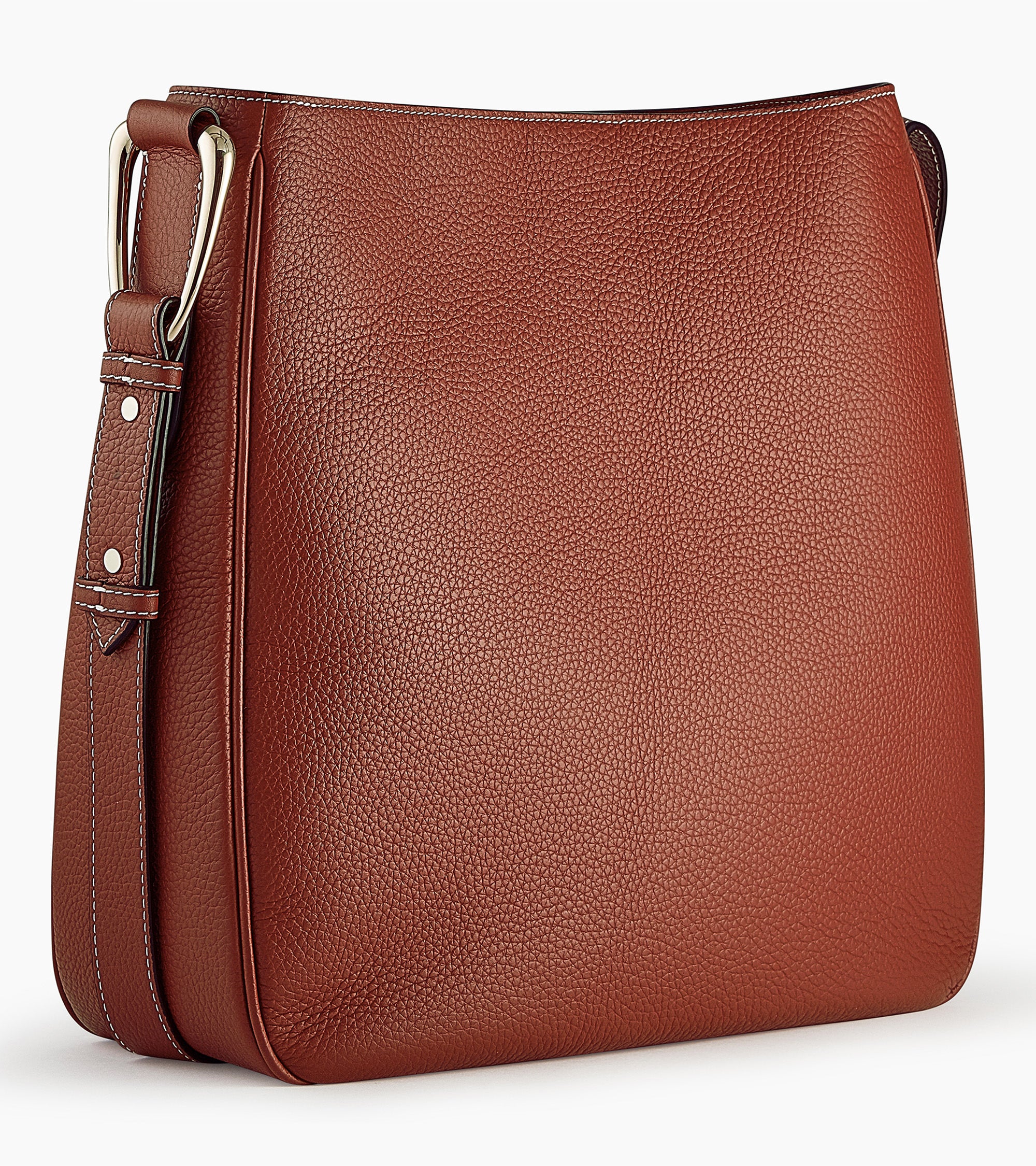 Large hobo bag Madeleine in grained calfskin leather - Image 5