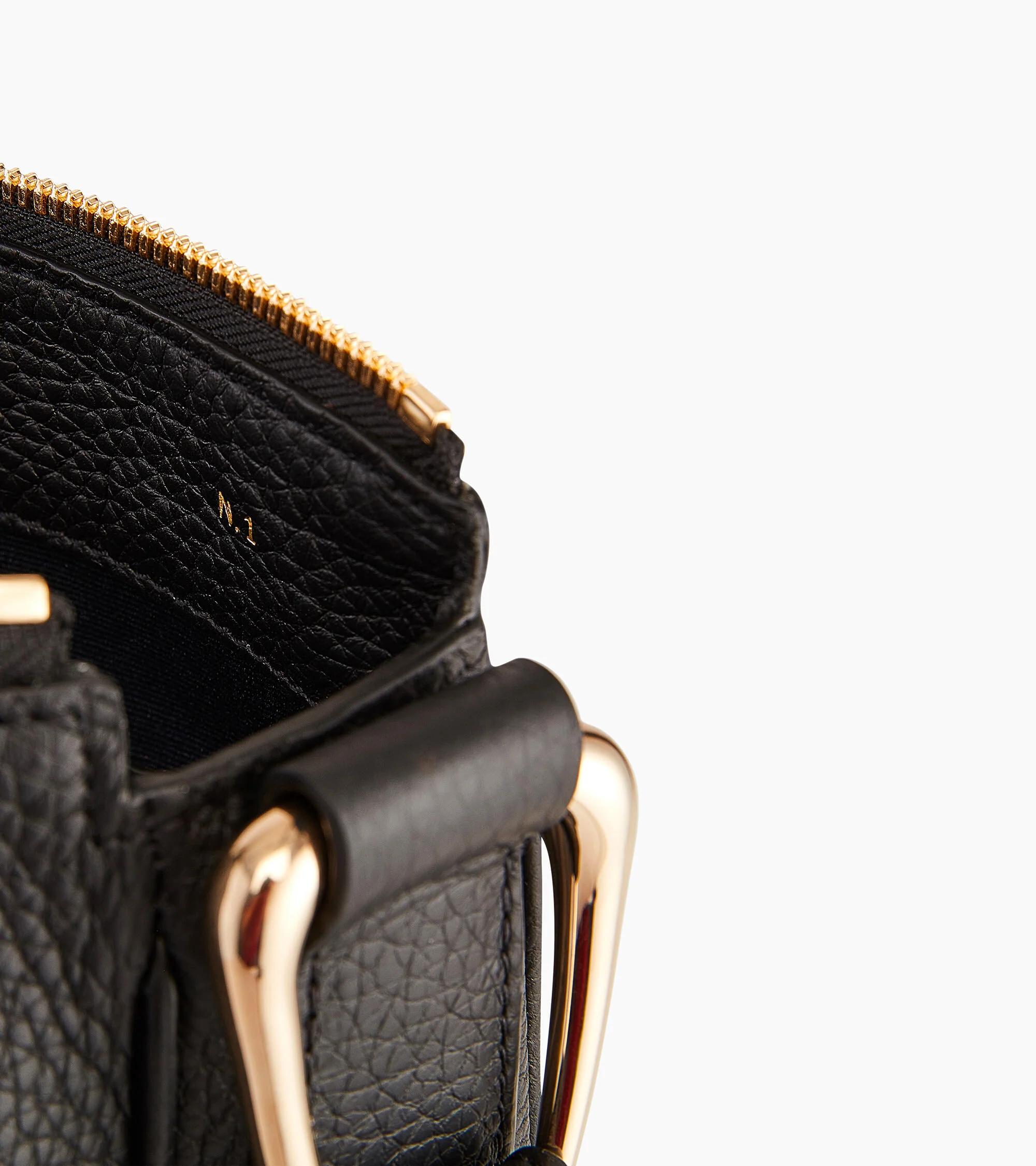 Medium-sized hobo bag Madeleine in grained calfskin leather - Image 4