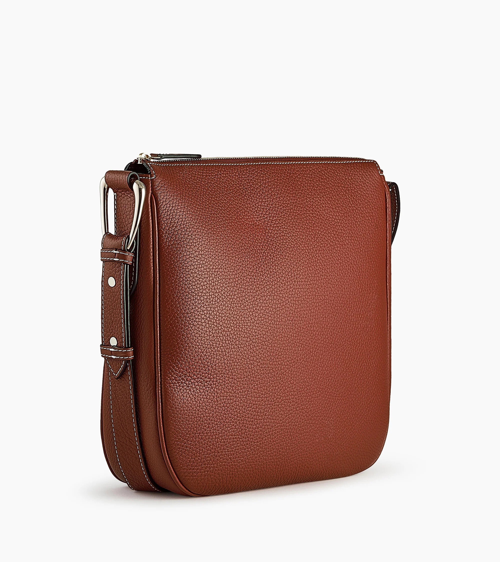 Medium-sized hobo bag Madeleine in grained calfskin leather - Image 6