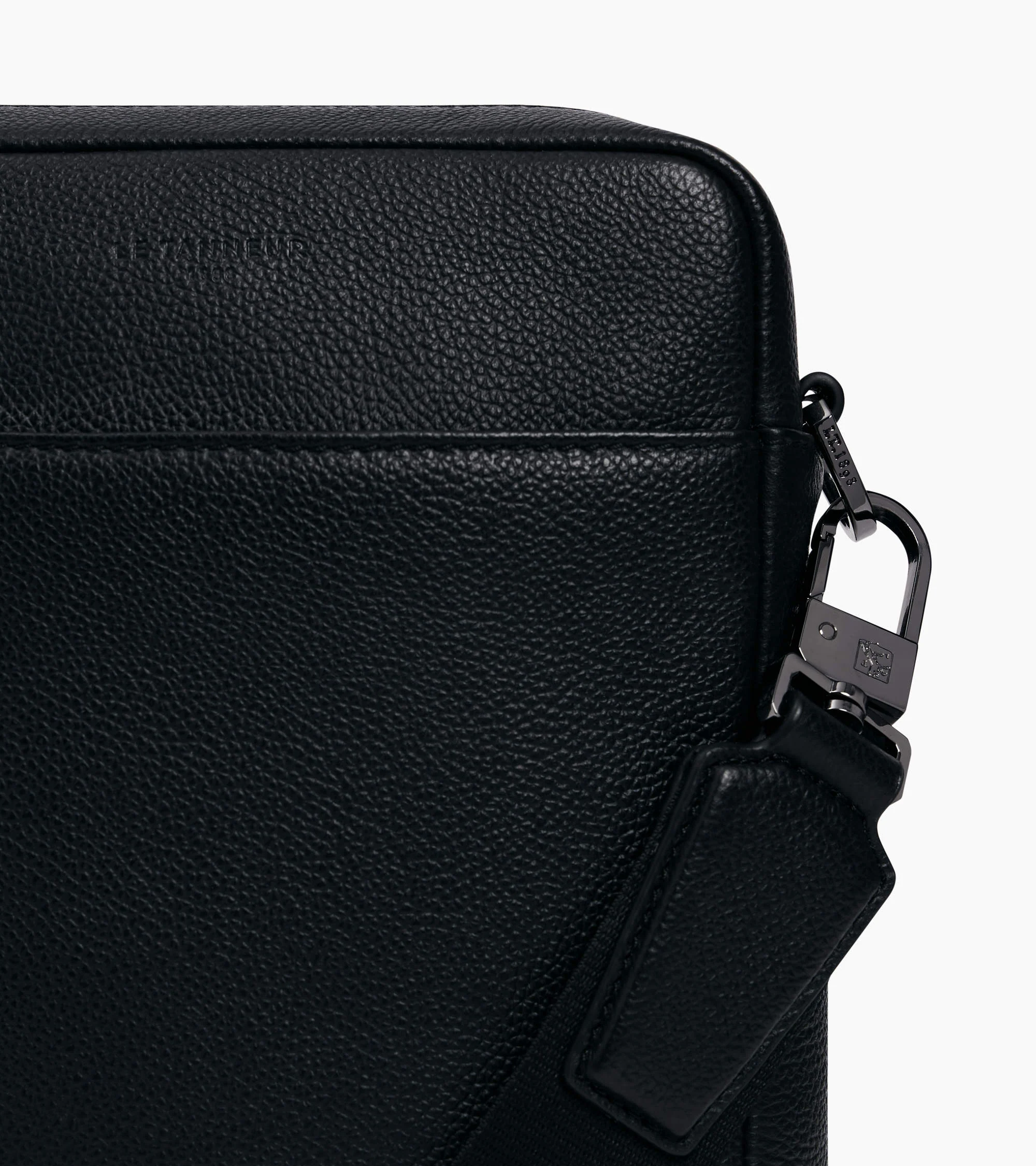 Marceau small zipped satchel in grained leather - Image 2