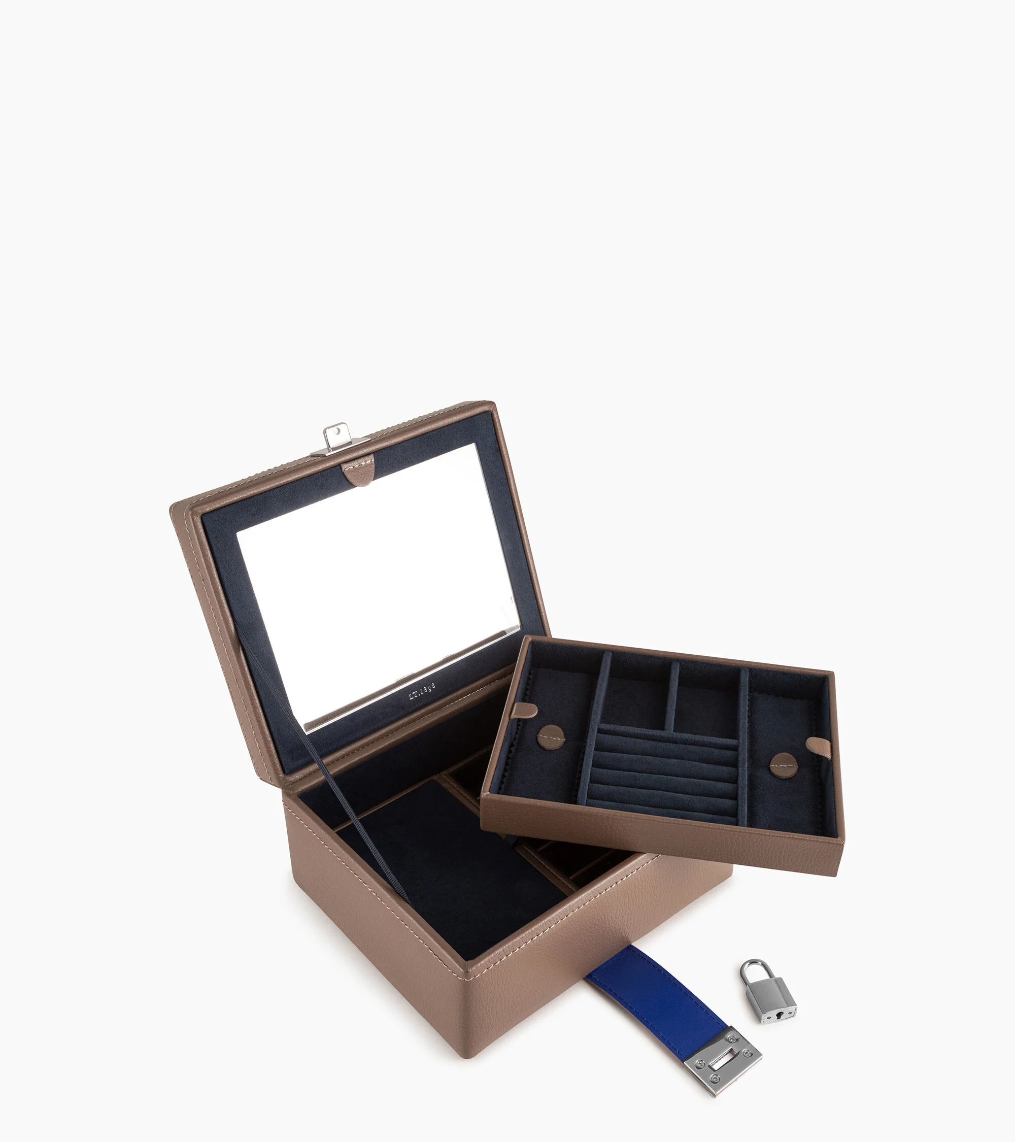 Medium jewelry box in leather - Image 4