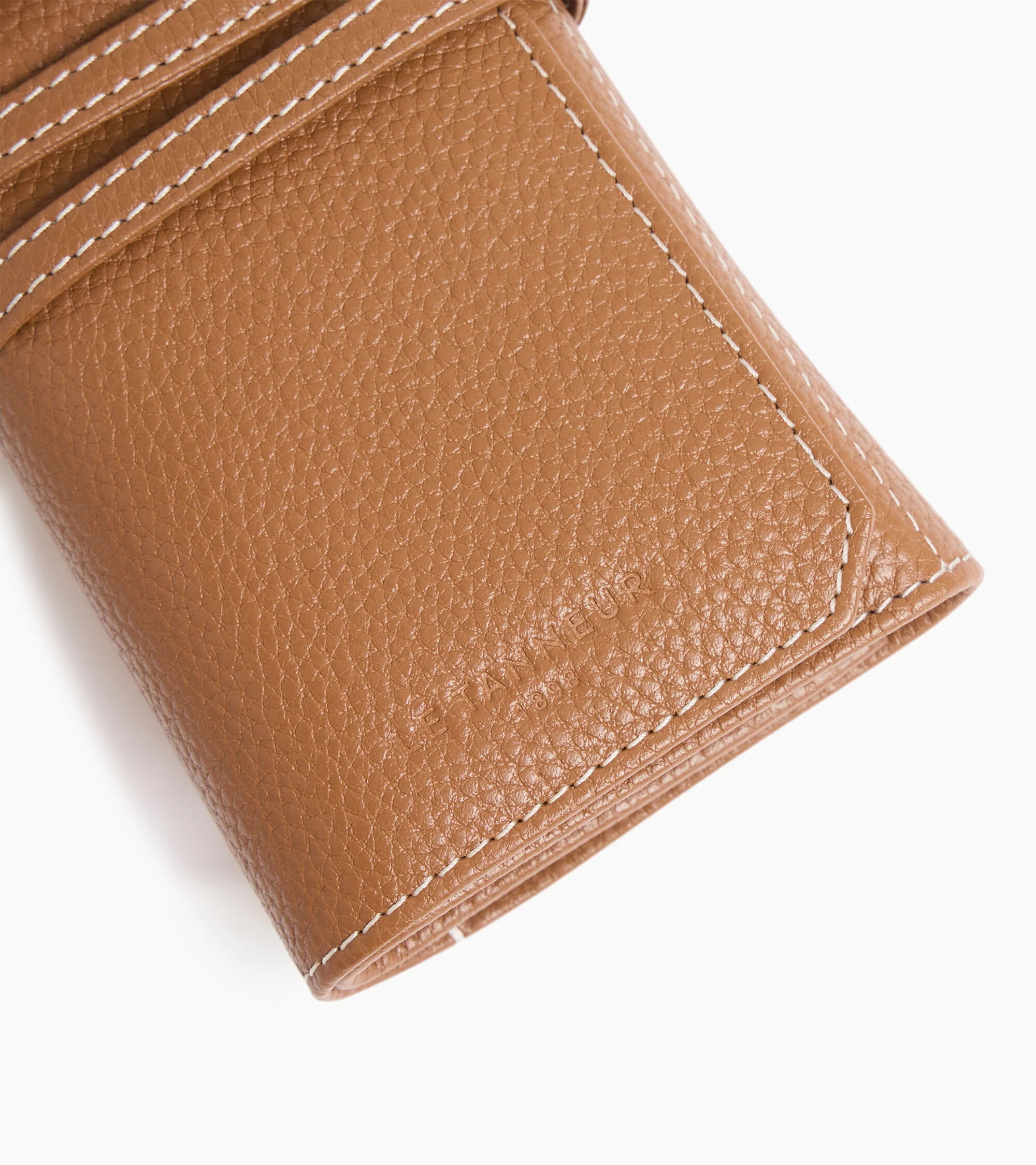 Three-slot travel watch case in grained leather - Image 3